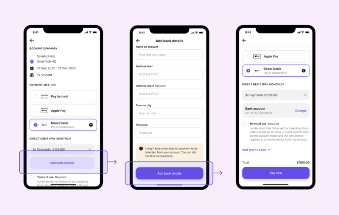 Setup Direct Debit